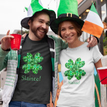 Green Hearts Shamrock St. Patrick's Customisable