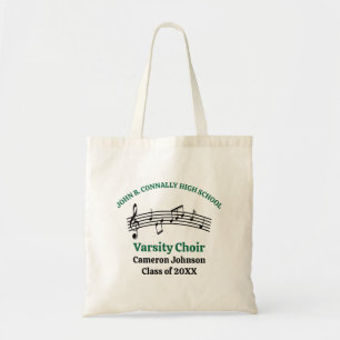 Green High School Choir Customizable Tote Bag