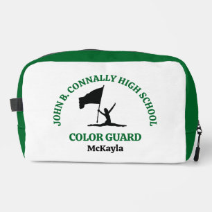 Green High School Colour Guard Personalised Dopp Kit