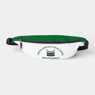 Green High School Marching Band Personalised Bum Bags