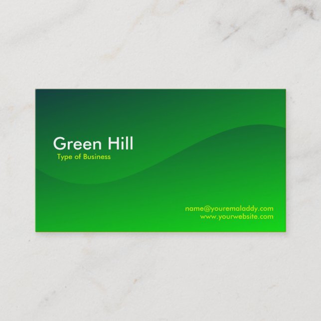 Green Hill Business Card (Front)