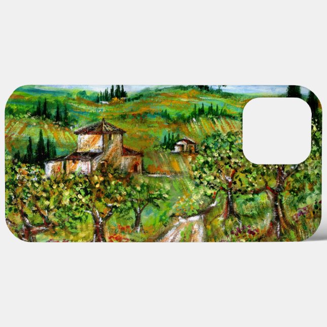GREEN HILLS AND OLIVE TREES IN TUSCANY LANDSCAPE Case-Mate iPhone CASE (Back (Horizontal))