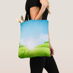 Green Hills Landscape Tote Bag