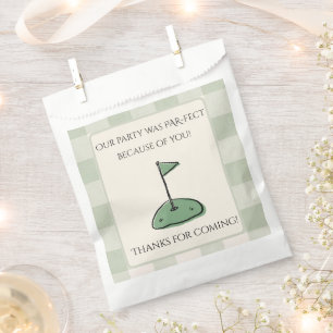 Green Hole in ONE Boy First Birthday Favour Bag