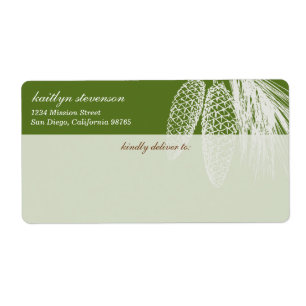 Green holiday pine cones needles elegant shipping