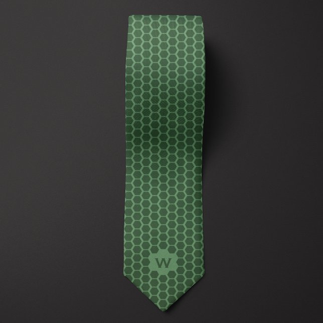 Green Honeycomb Casual Tie (Creator Uploaded)