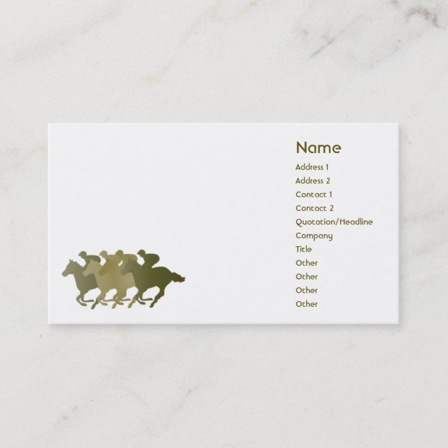 Green Horse - Business Card (Front)