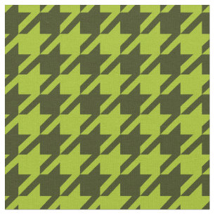 Green Houndstooth Fabric