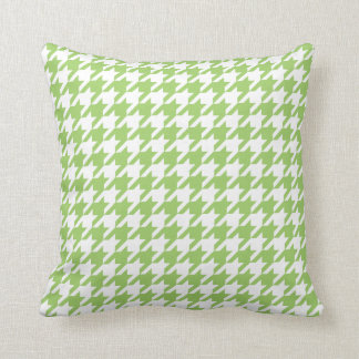 green houndstooth pattern throw pillow