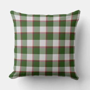 Green House and Mischka Gray Plaid Cushion