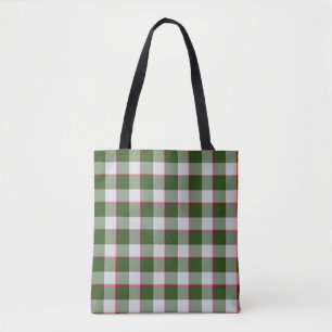 Green House and Mischka Gray Plaid Tote Bag