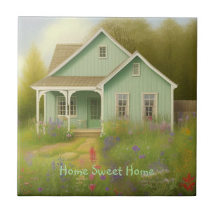Green House Housewarming Ceramic Tile