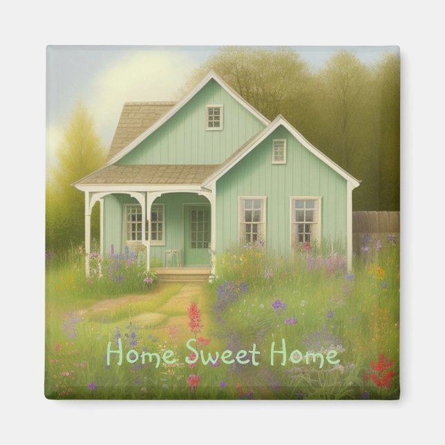Green House Housewarming Magnet (Front)