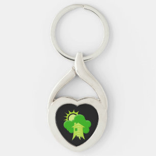 Green House Key Ring