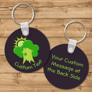 Green House Keychain