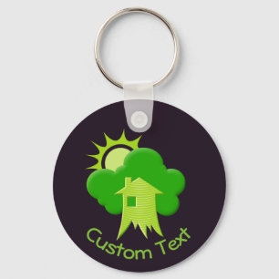 Green House Keychain