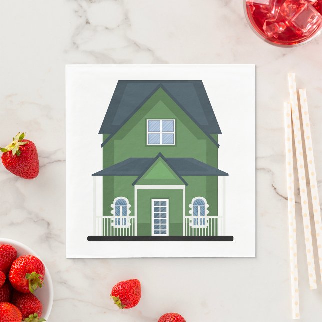 Green House Residential Building Napkin (Creator Uploaded)