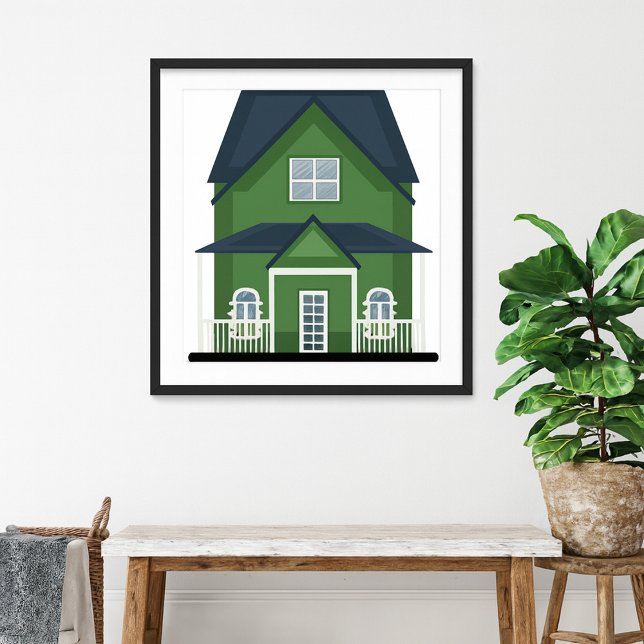 Green House Residential Building Poster (Creator Uploaded)