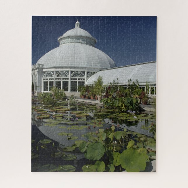Green House The Bronx New York. Christmas Greeting Jigsaw Puzzle (Vertical)