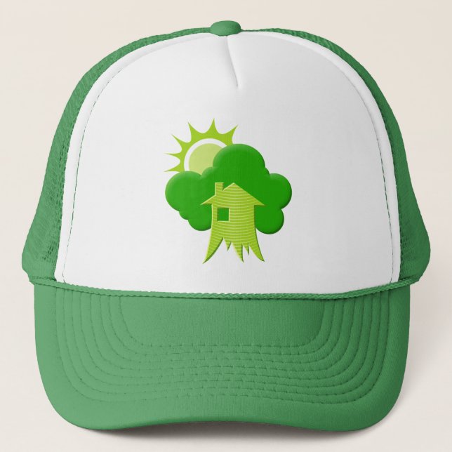 Green House Trucker Hat (Front)