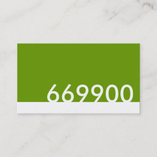 green html colour code 669900 business card