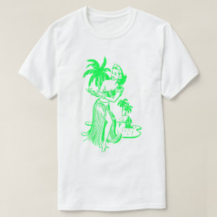 Green Hula Girl T-Shirt