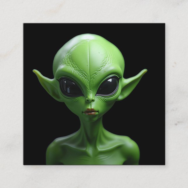 Green humanoid  enclosure card (Front)
