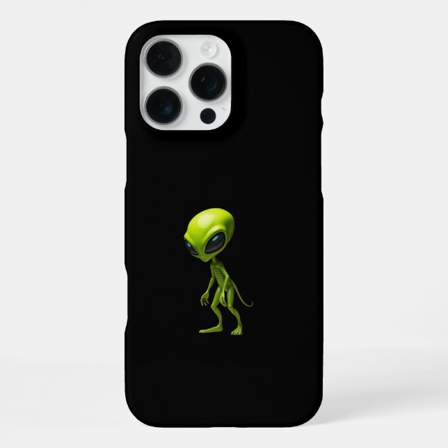 Green humanoid iPhone case (Back)