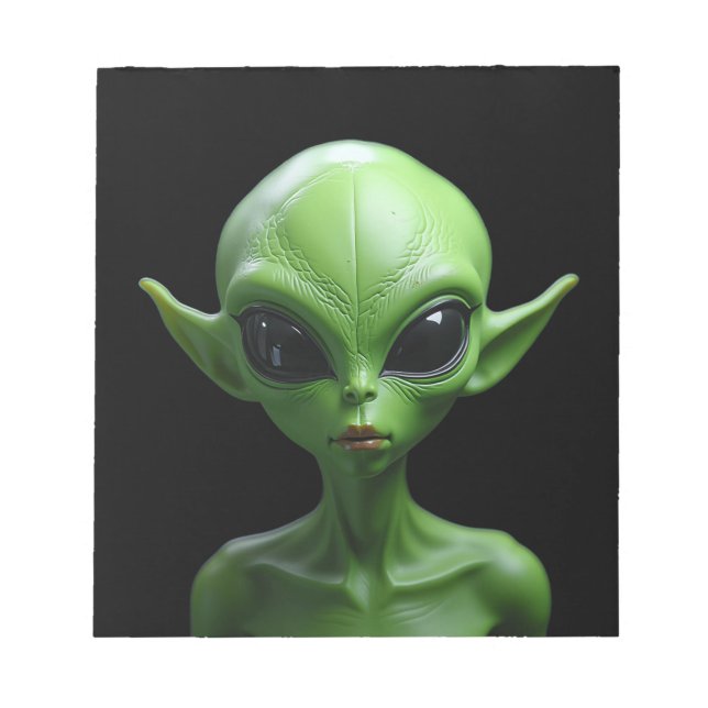 Green humanoid notepad (Front)