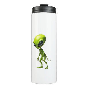 Green humanoid thermal tumbler