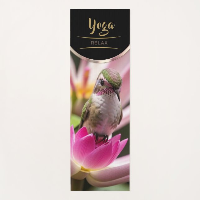 Green Hummingbird - Yoga Mat (Front)