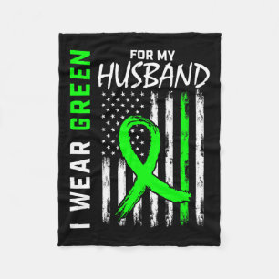 Green Husbynd Kidney Disease Cerebral Palsy Awaren Fleece Blanket