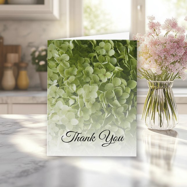 Green Hydrangea Floral Sympathy Thank You (Creator Uploaded)