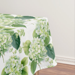 Green Hydrangeas Tablecloth