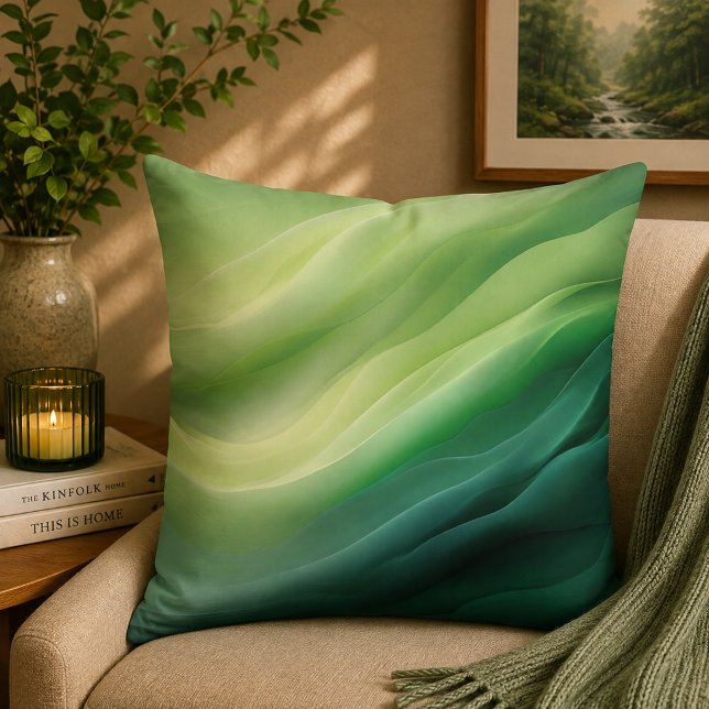 Green Hymn in Motion Cushion (Creator Uploaded)
