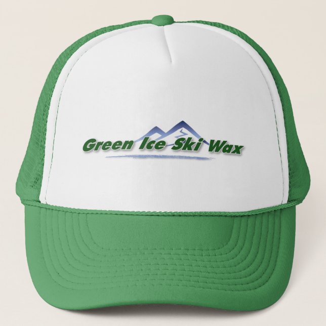 Green Ice Ski Wax Trucker Hat (Front)