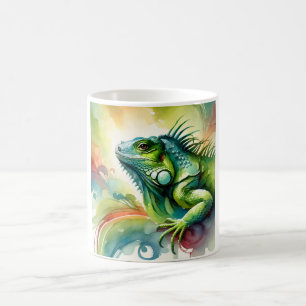 green iguana 200924AREF107 - Watercolor Coffee Mug