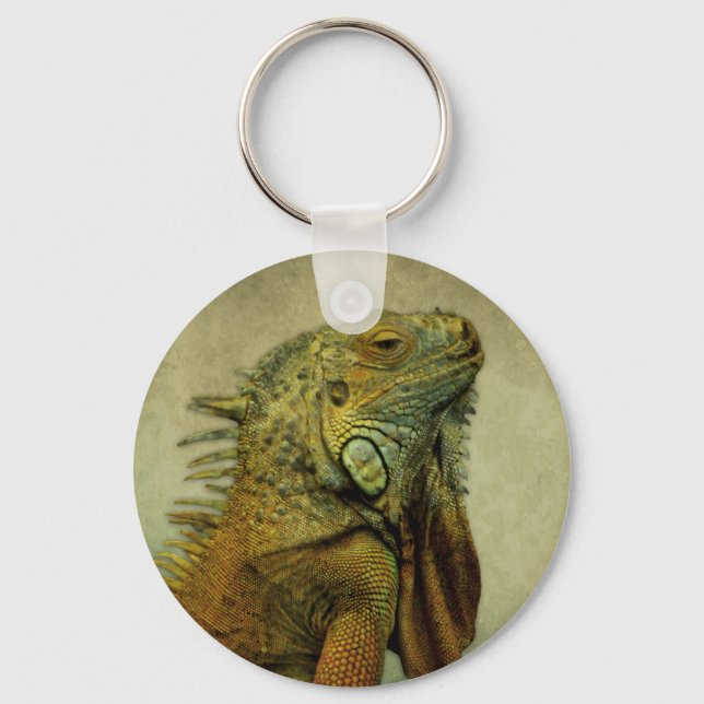 Green Iguana Key Ring (Front)