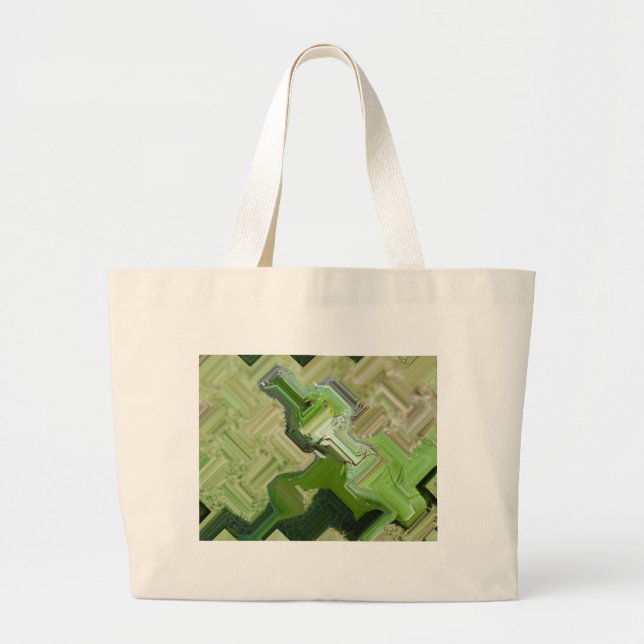 Green Iguana Large Tote Bag (Front)