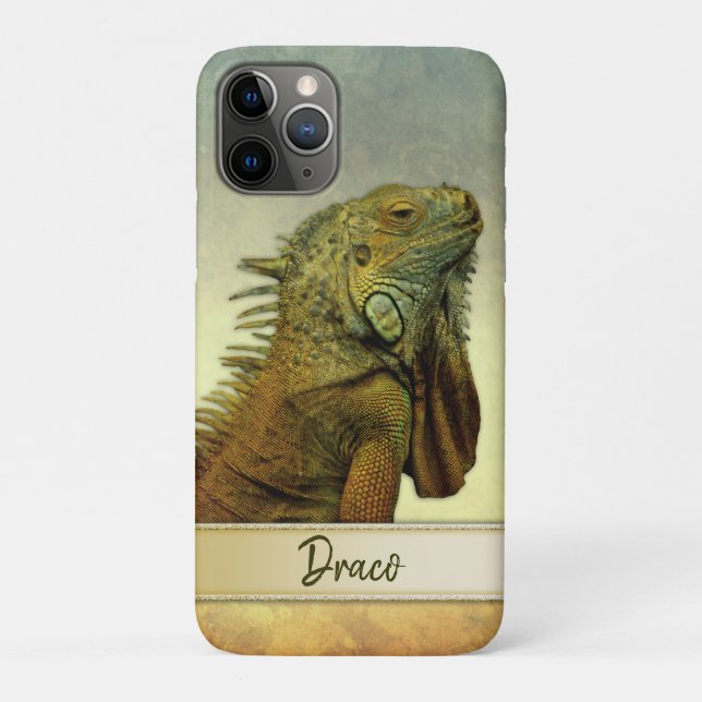 Green Iguana Personalizable Case-Mate iPhone Case (Back)