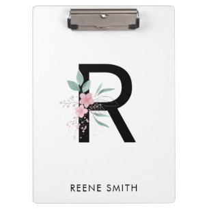 Green Illustration Floral  Clipboard