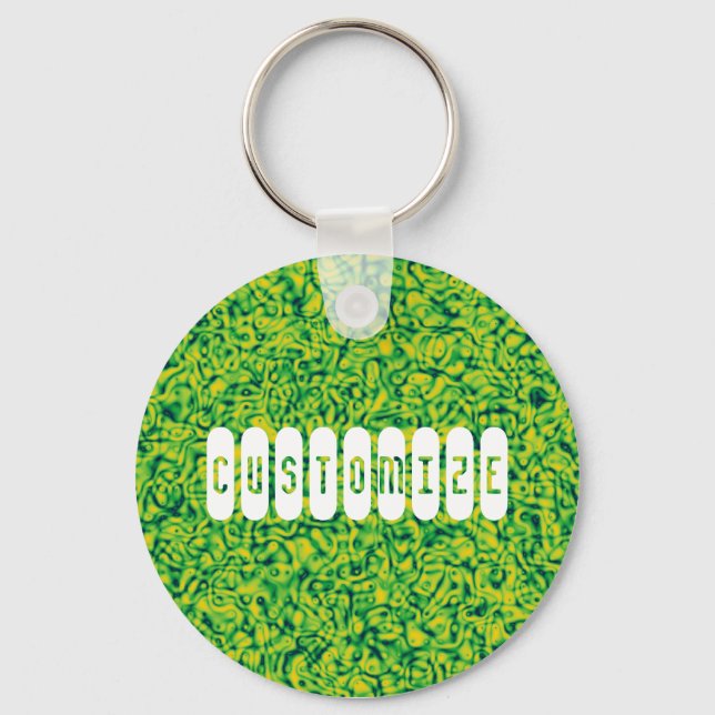 Green Impressionism -Template Key Ring (Front)