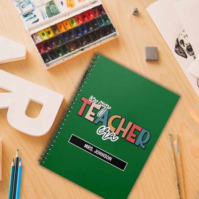 Green in my teacher era quote  notebook (Creator Uploaded)