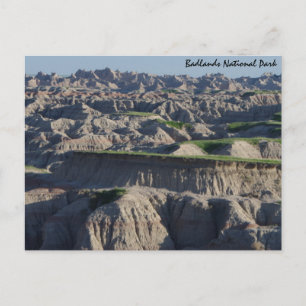 Green in the badlands postcard