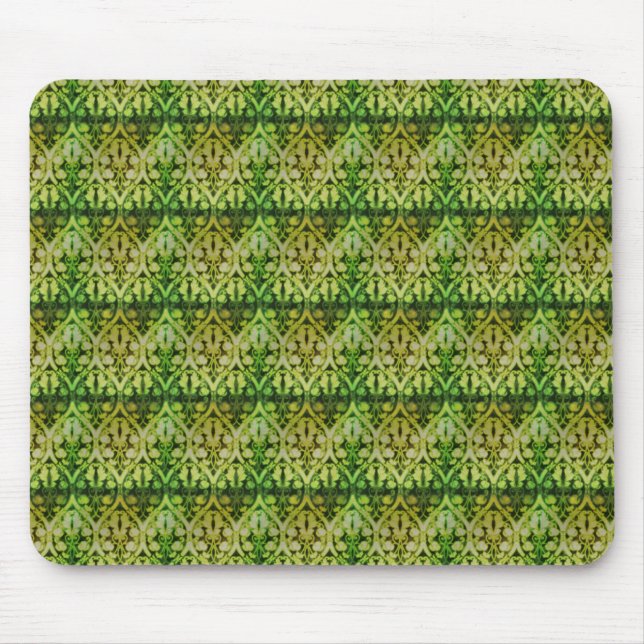 Green Indian Pattern Mouse Pad (Front)