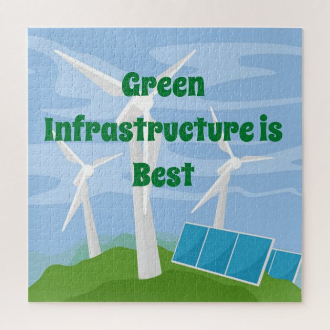 Green Infrastructure is Best Jigsaw Puzzle (Vertical)