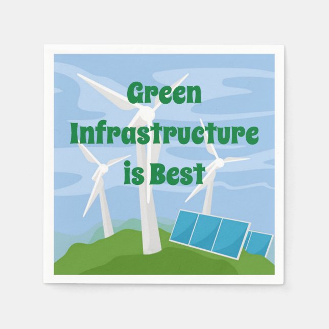 Green Infrastructure is Best Napkin (Front)
