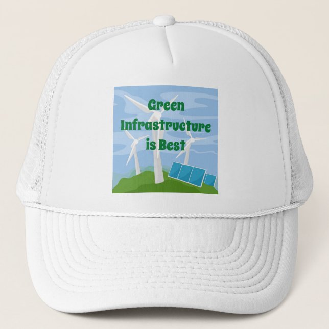 Green Infrastructure is Best Trucker Hat (Front)