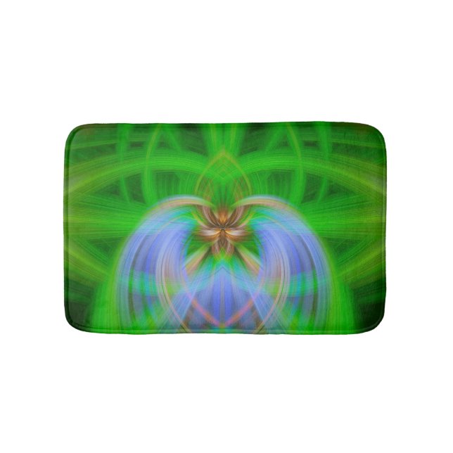 Green Intricacy  Bath Mat (Front)