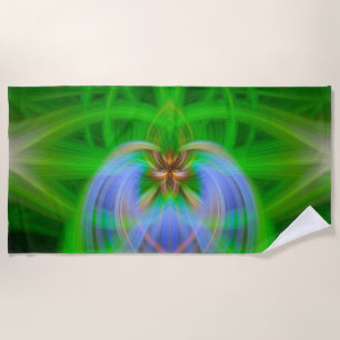 Green Intricacy Beach Towel